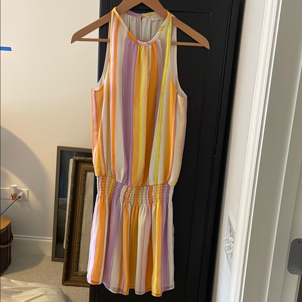 Ramy Brook Multicolor Striped Halter Dress